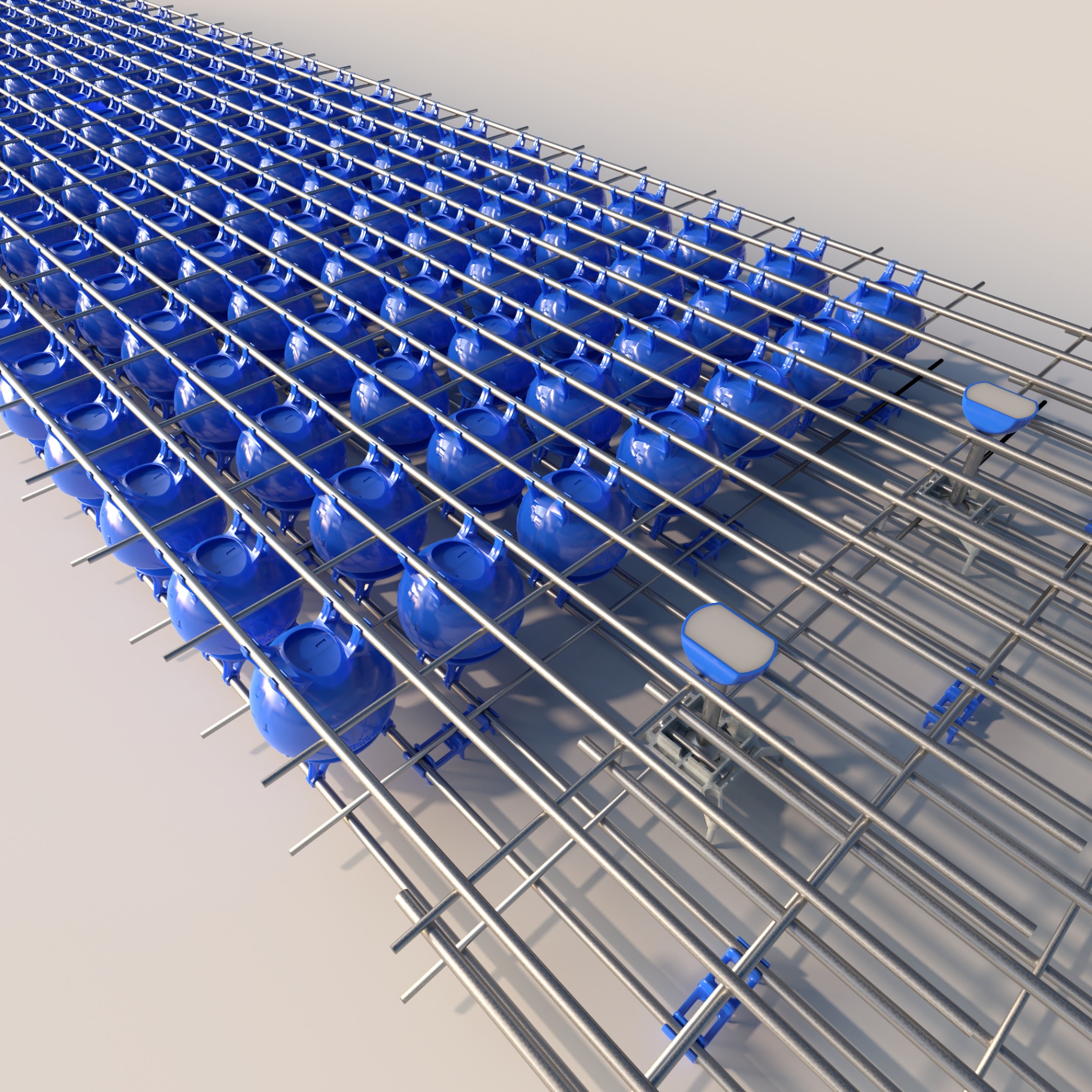 NXT structural decking system — patented steel matrix with integrated float modules